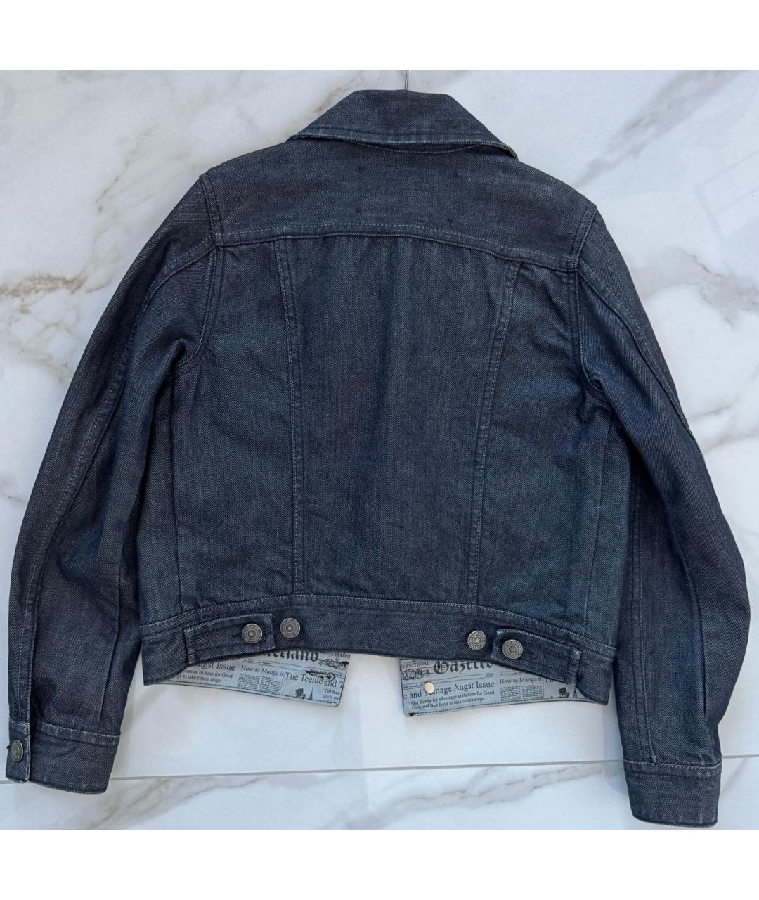 JOHN GALLIANO Темно-синий деним жакет / жилет, фото 5