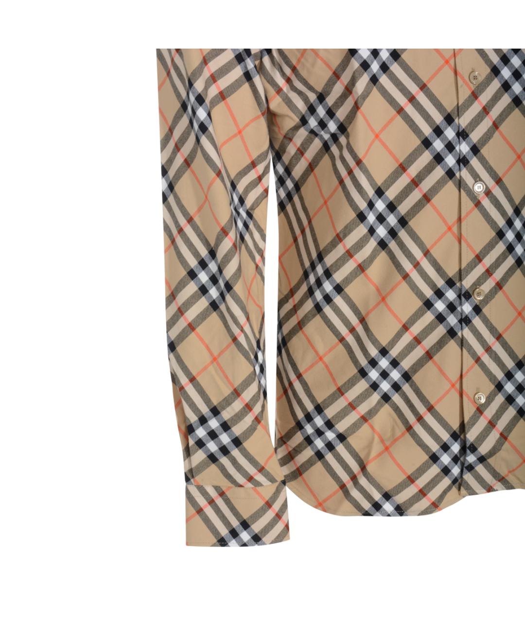 BURBERRY Бежевая классическая рубашка, фото 3