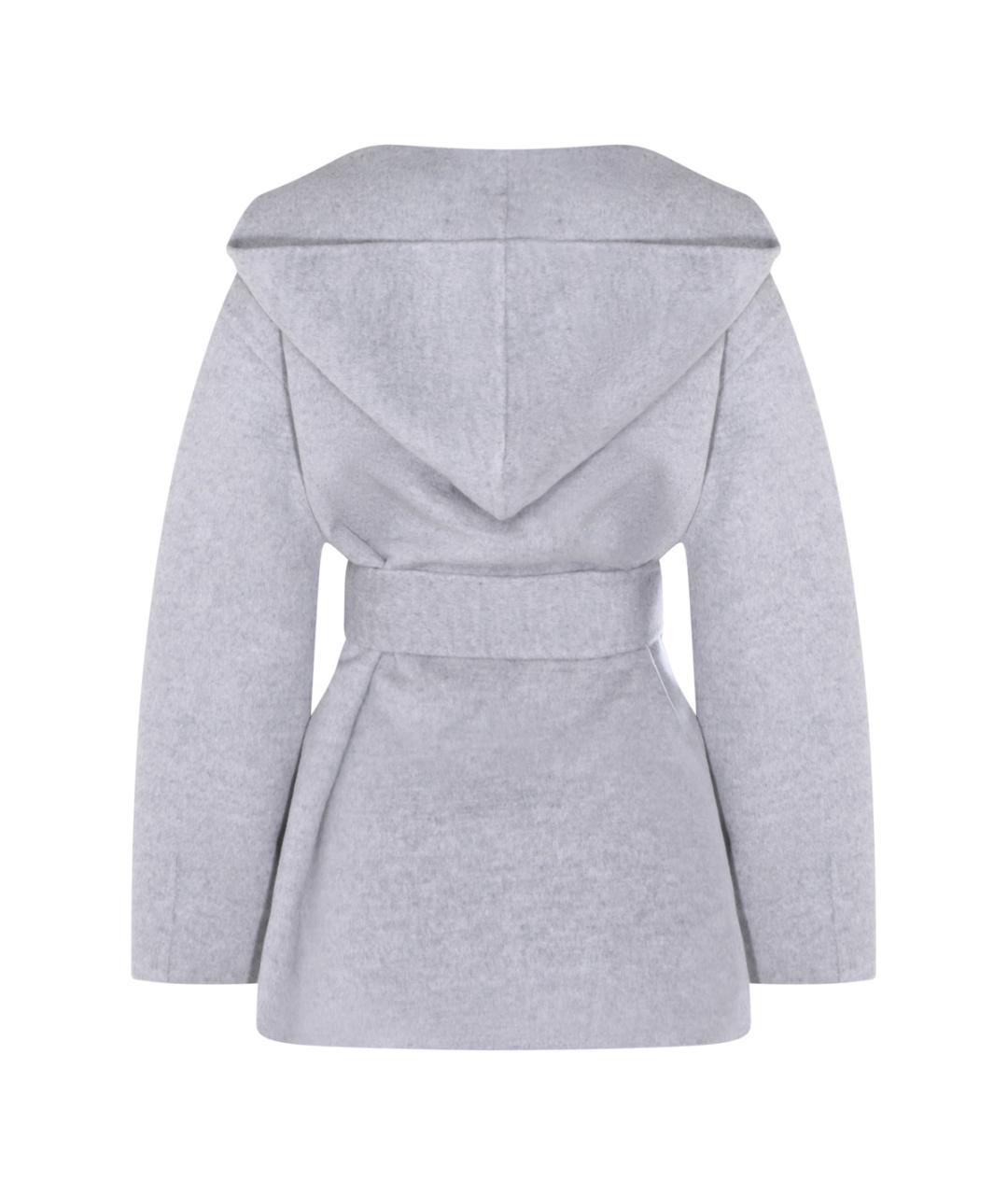 FABIANA FILIPPI Серое шерстяное пальто, фото 2