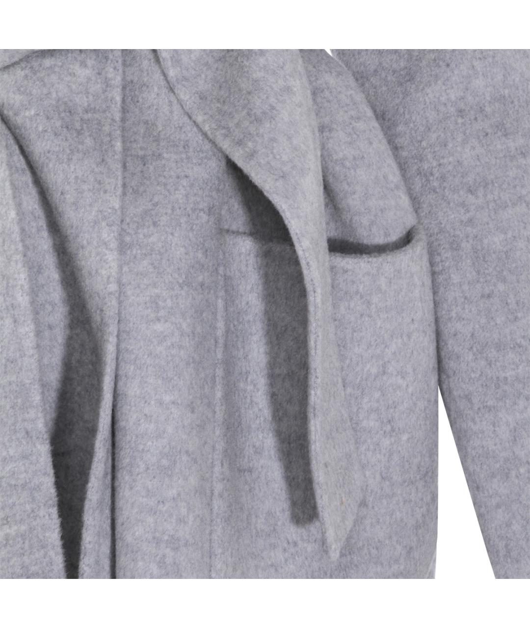 FABIANA FILIPPI Серое шерстяное пальто, фото 3