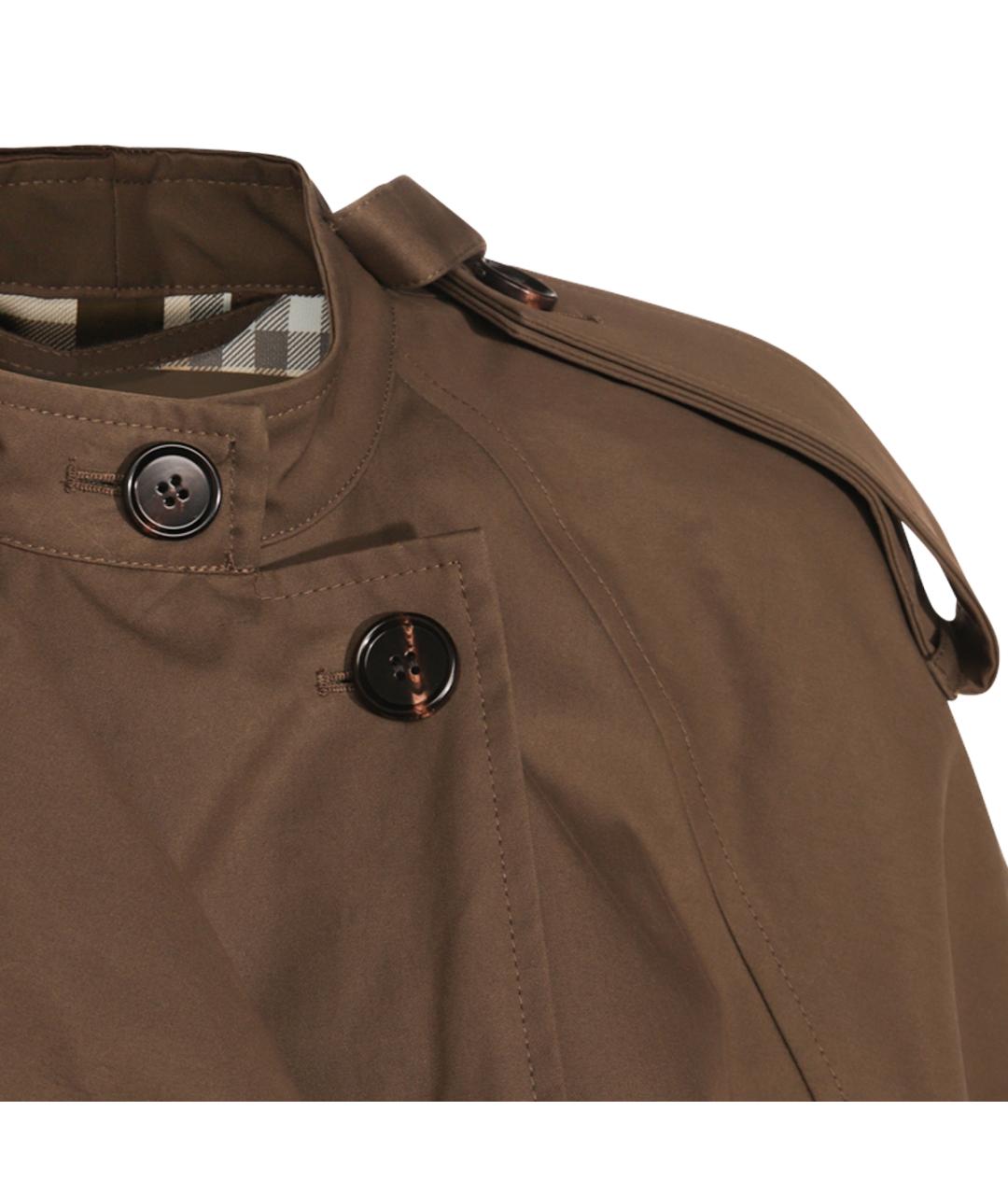 BURBERRY Коричневый хлопковый тренч/плащ, фото 3