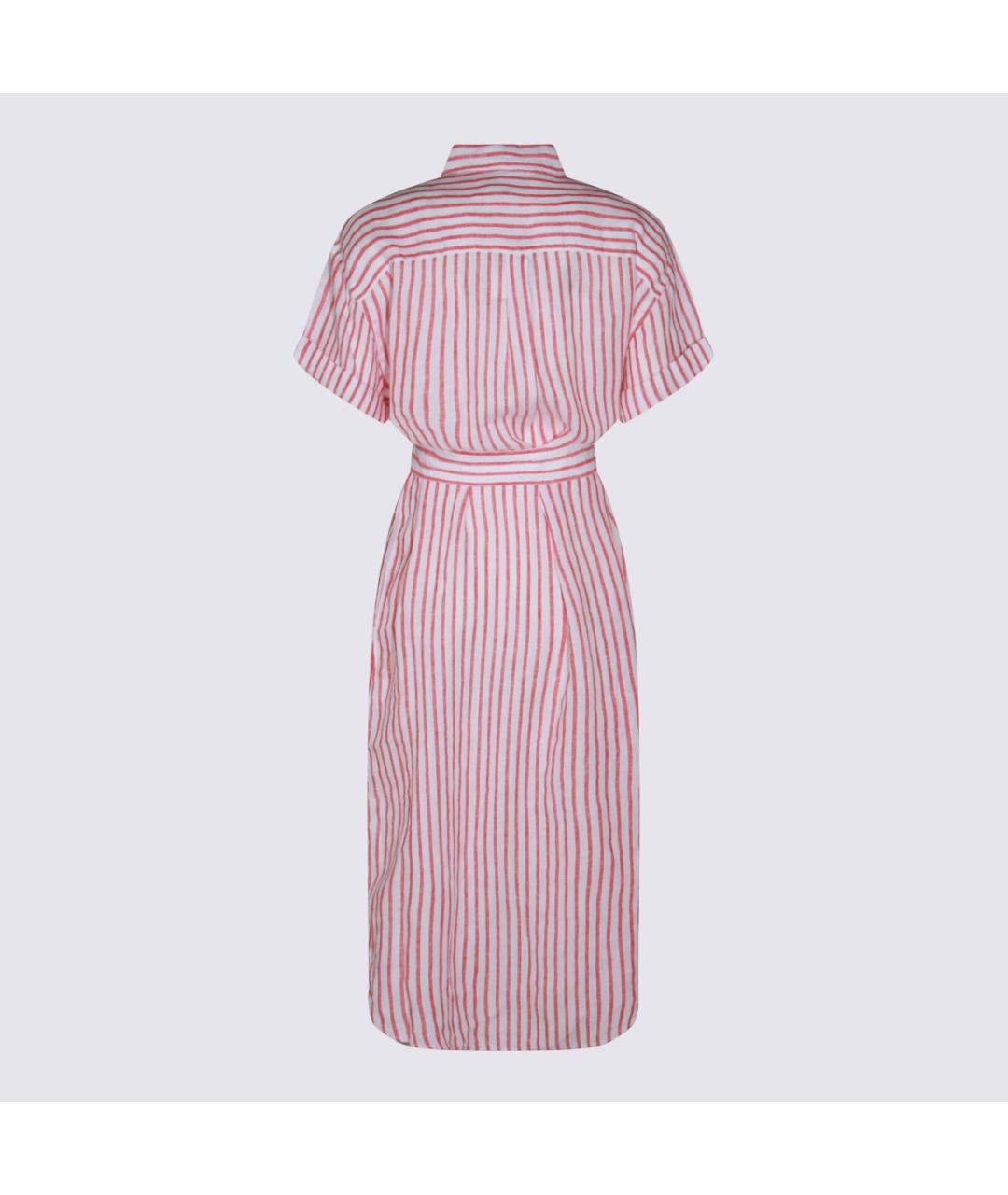 POLO RALPH LAUREN Мульти льняное повседневное платье, фото 3