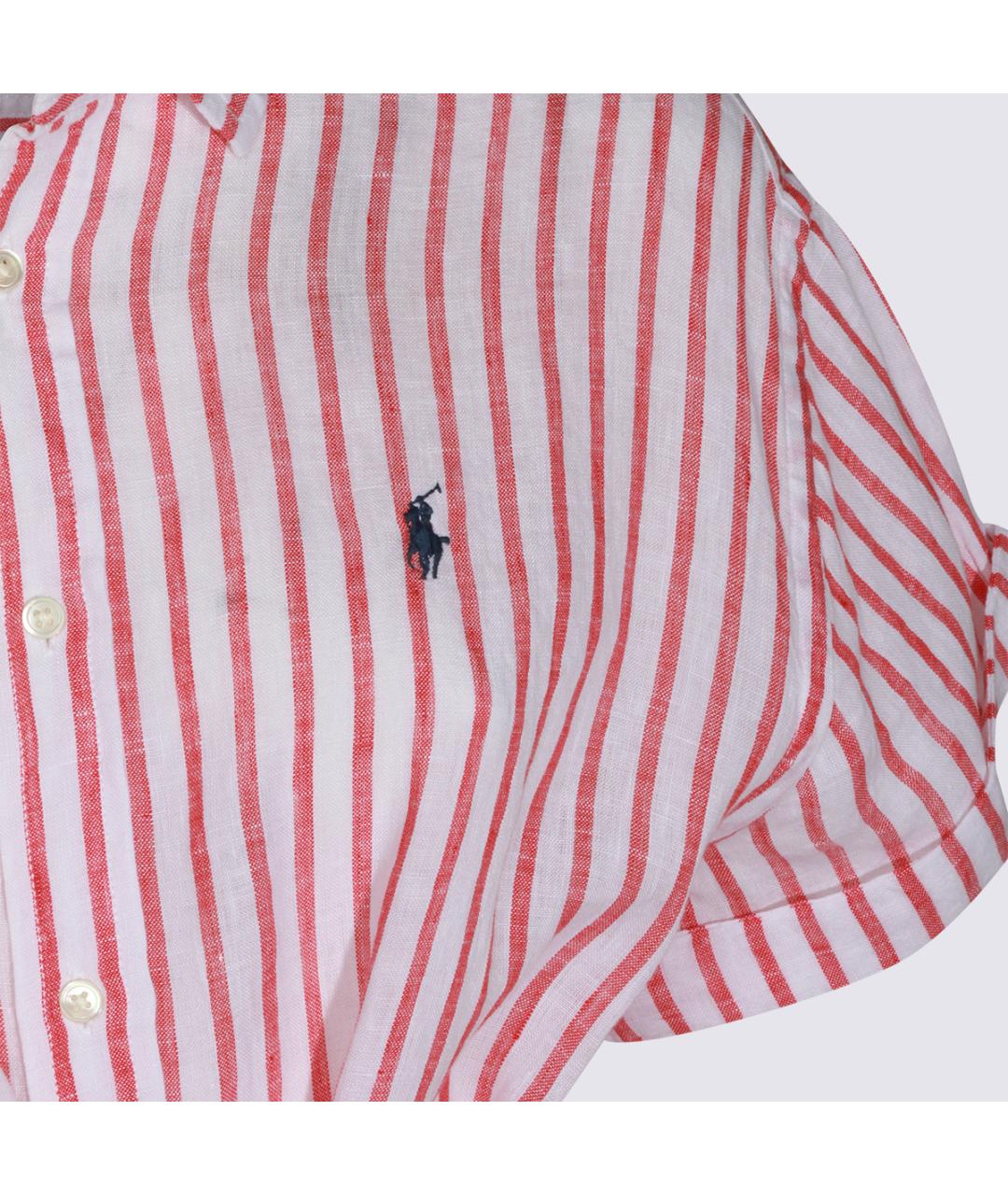 POLO RALPH LAUREN Мульти льняное повседневное платье, фото 5