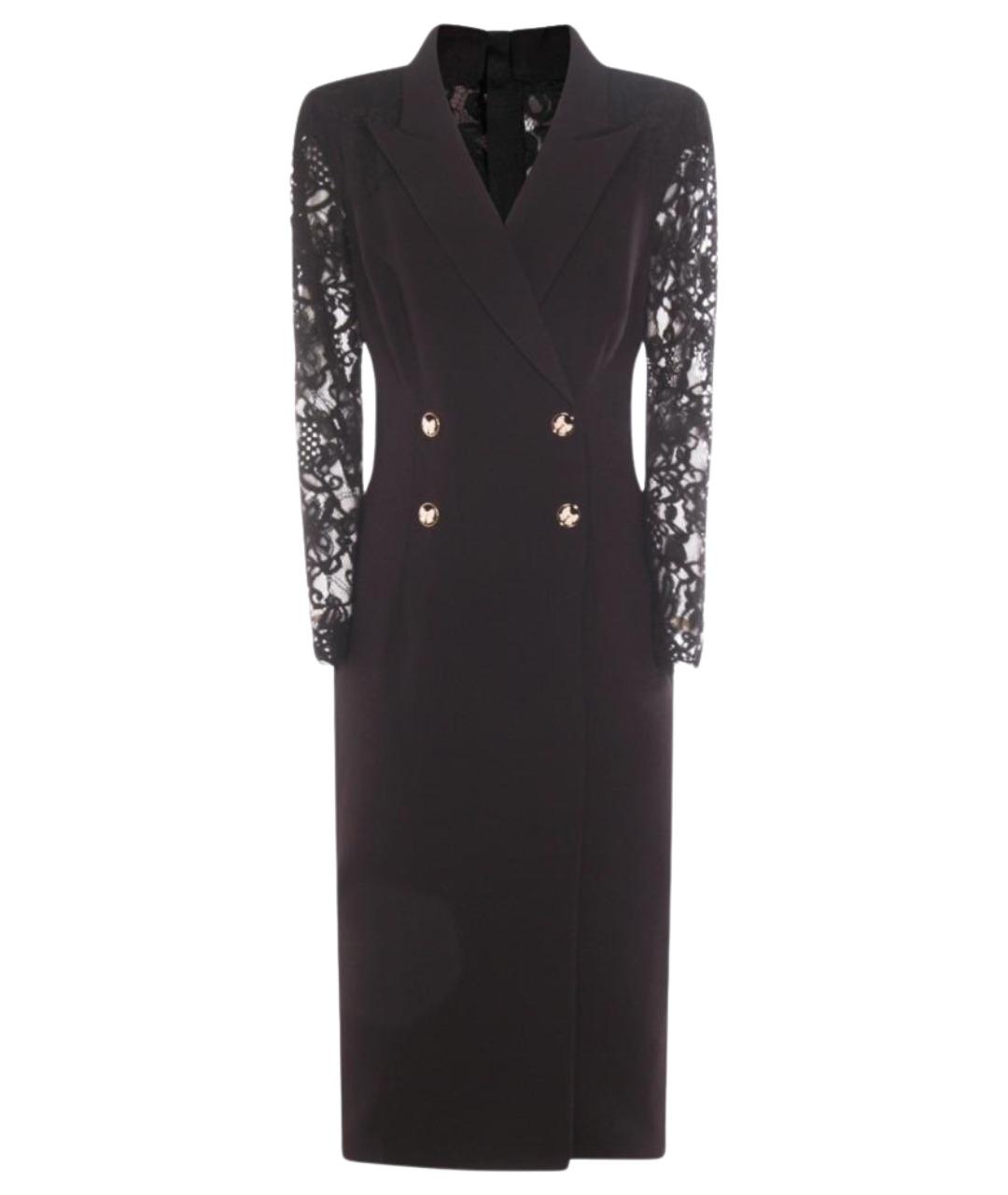 NISSA Черное полиэстеровое повседневное платье, фото 1