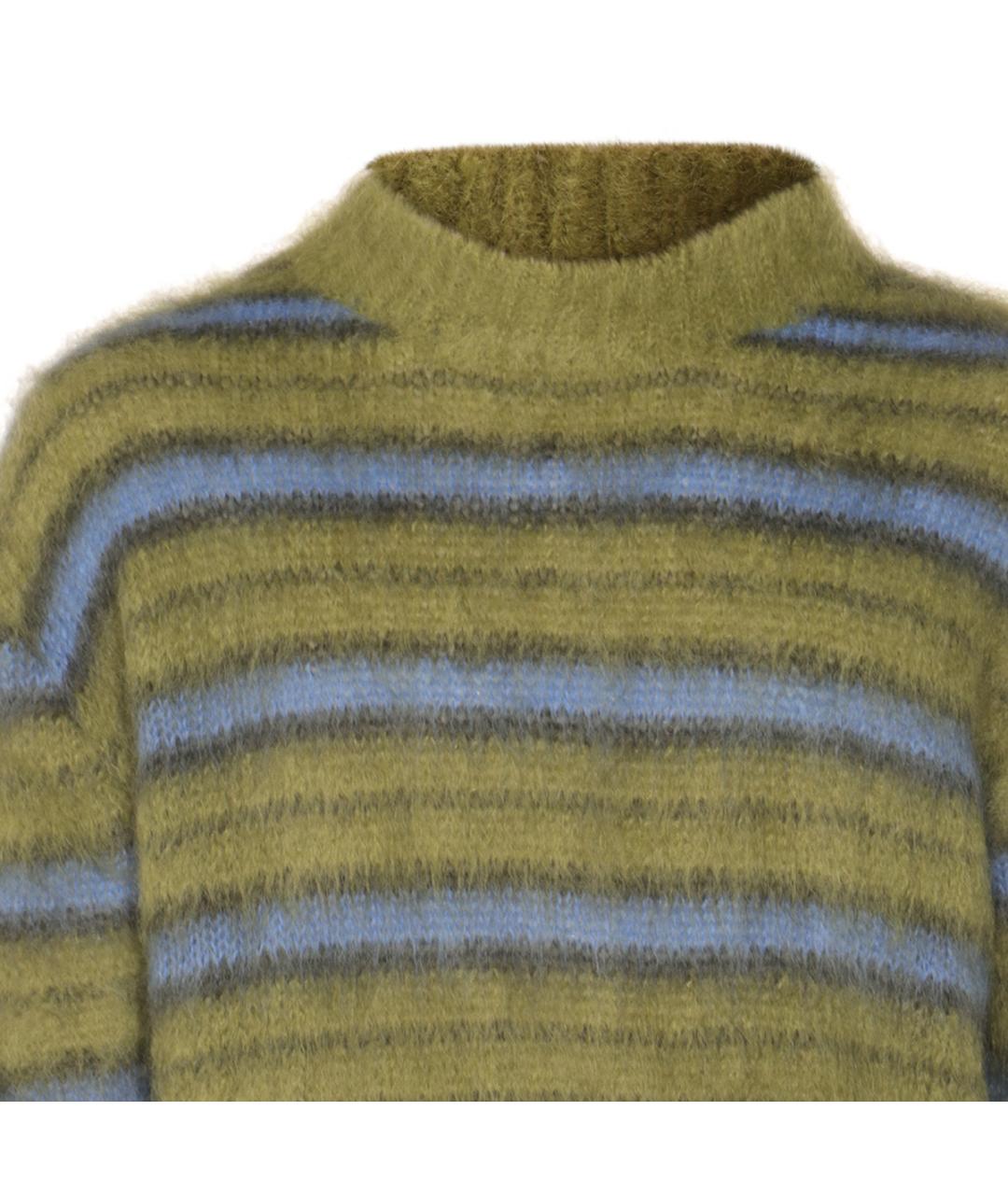 MARNI Хаки шерстяной джемпер / свитер, фото 3