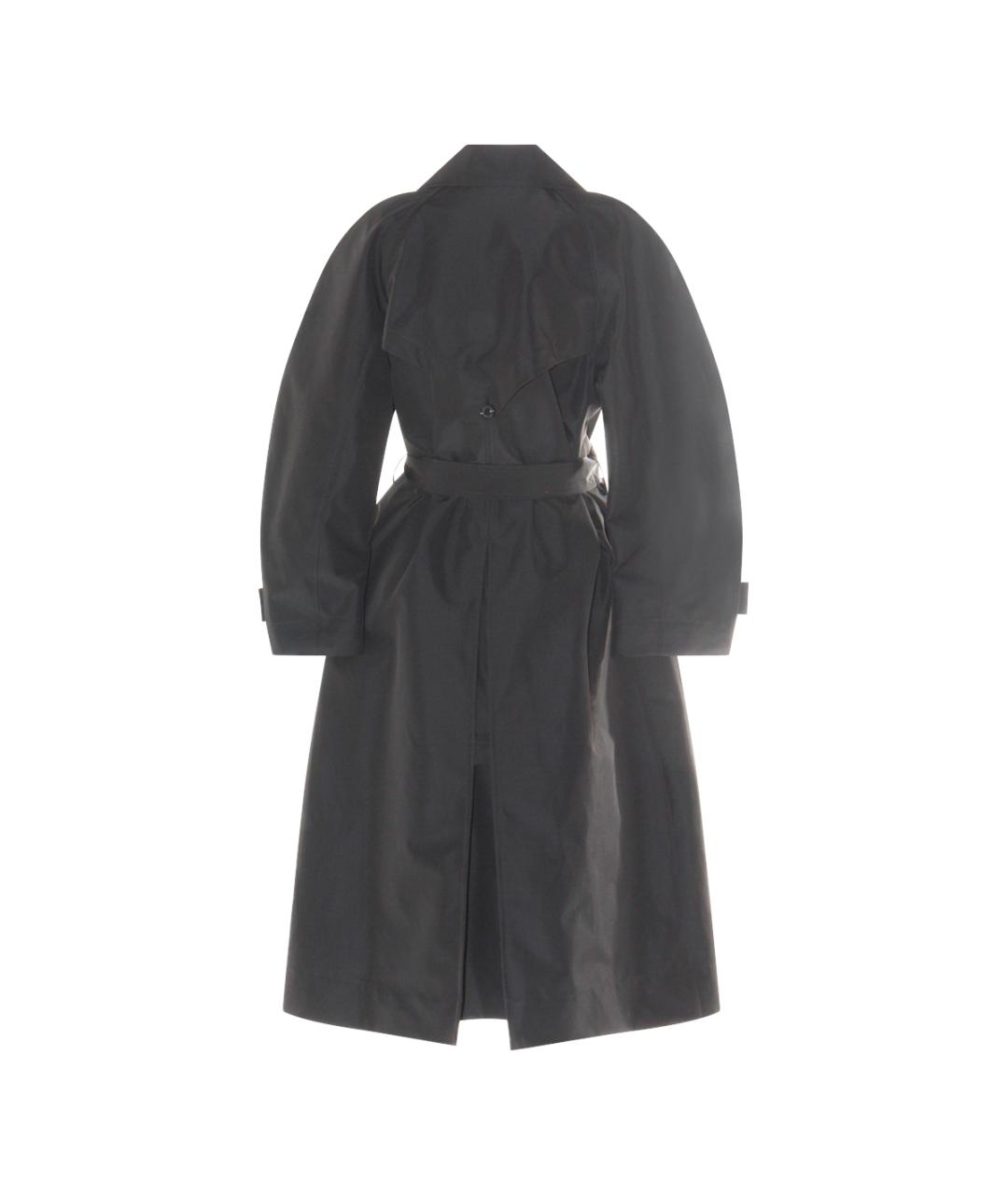 MONCLER Черный полиэстеровый тренч/плащ, фото 2