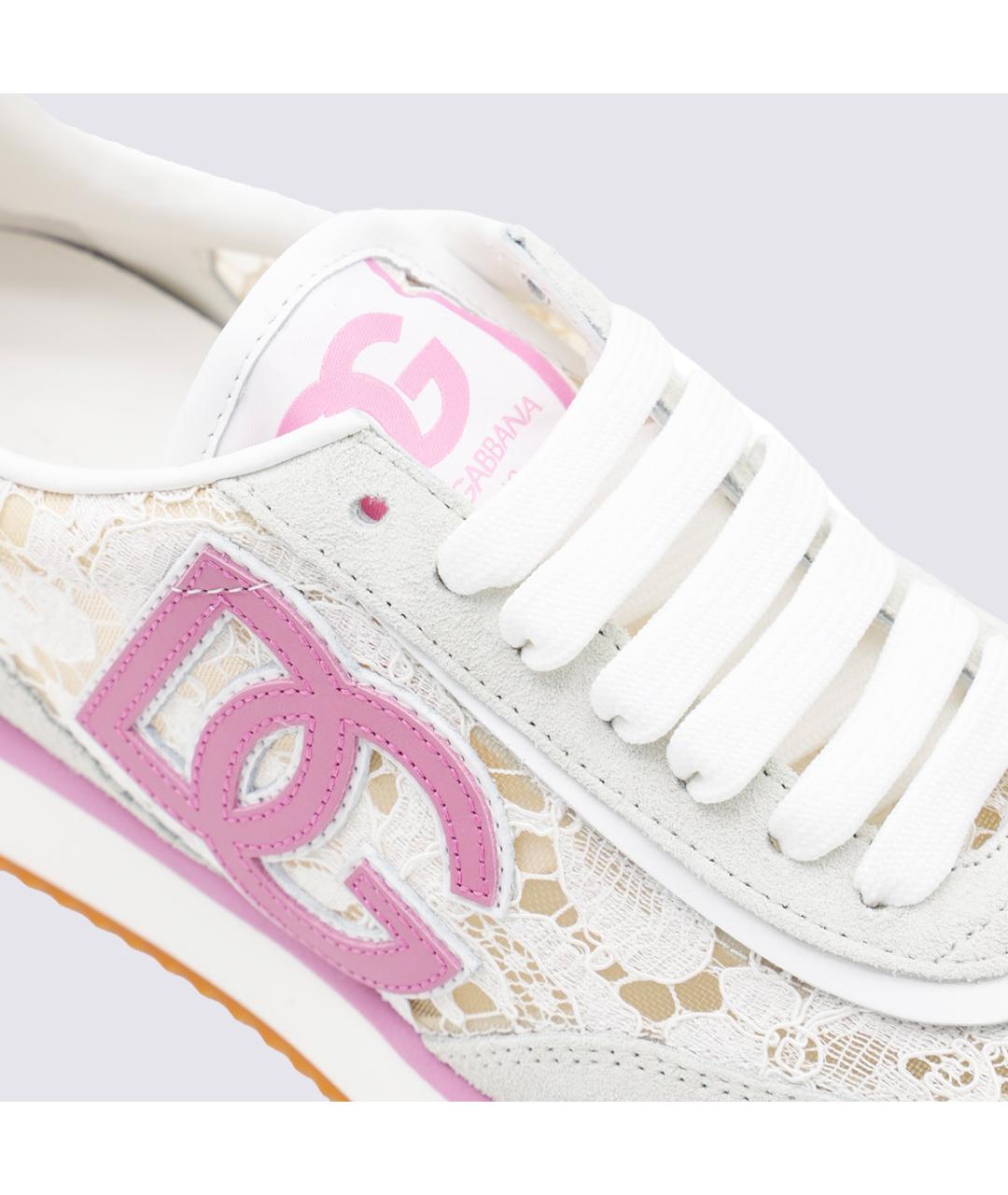 DOLCE&GABBANA Мульти текстильные кроссовки, фото 5