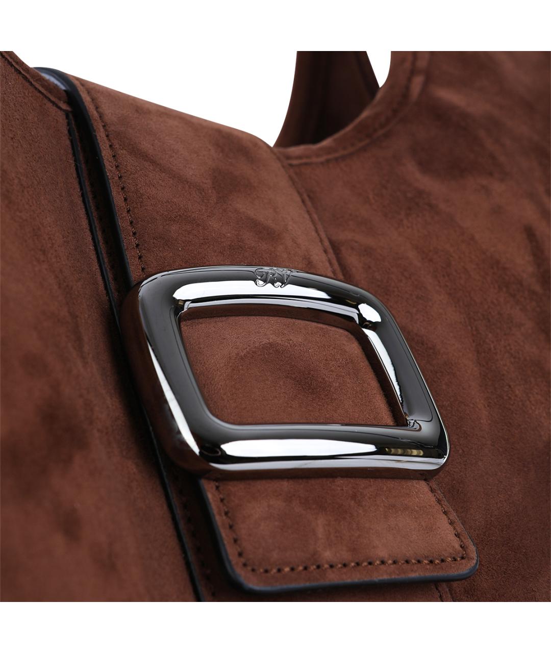 ROGER VIVIER Коричневая замшевая сумка тоут, фото 4