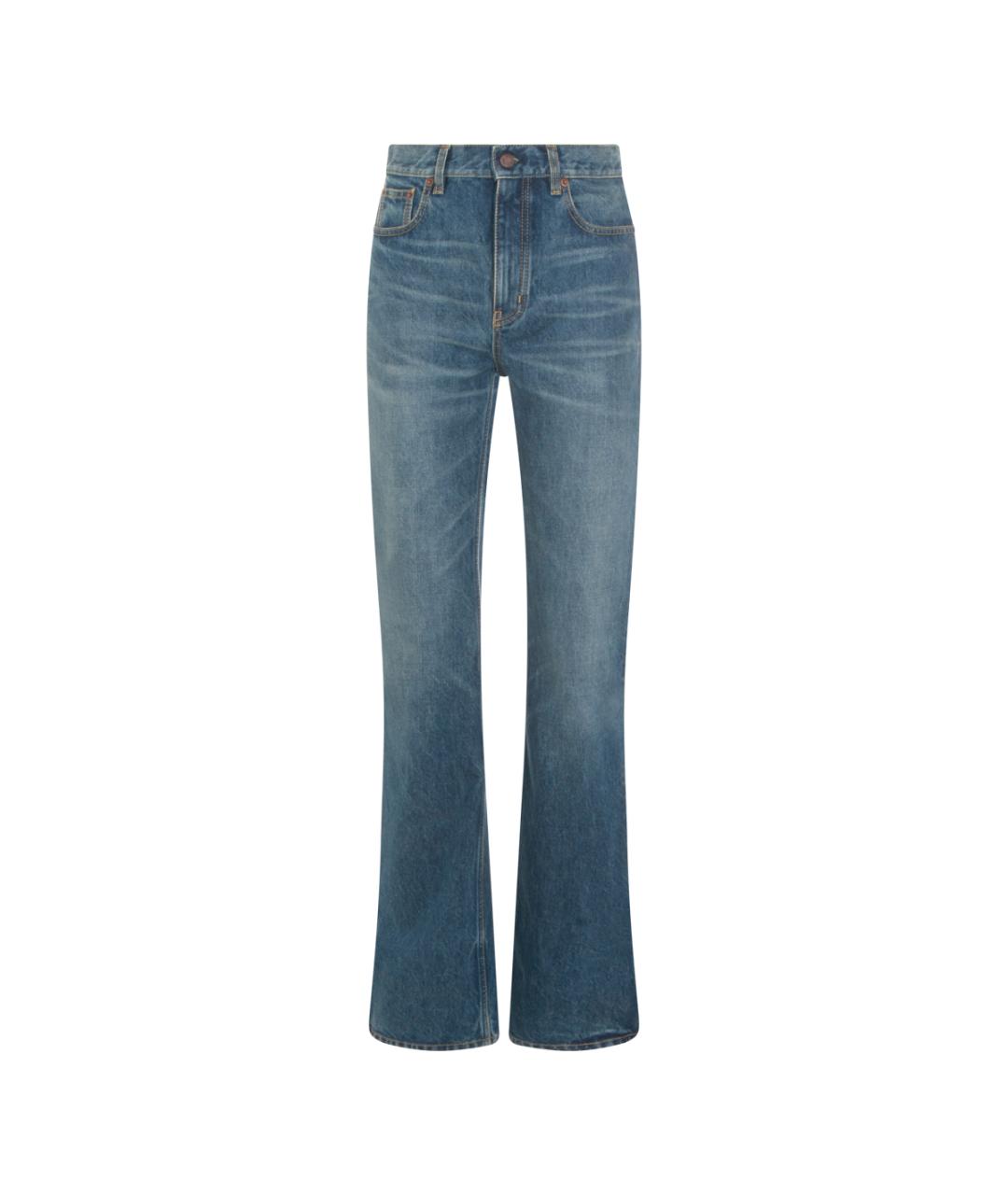 CHLOE Синие хлопковые джинсы клеш, фото 1