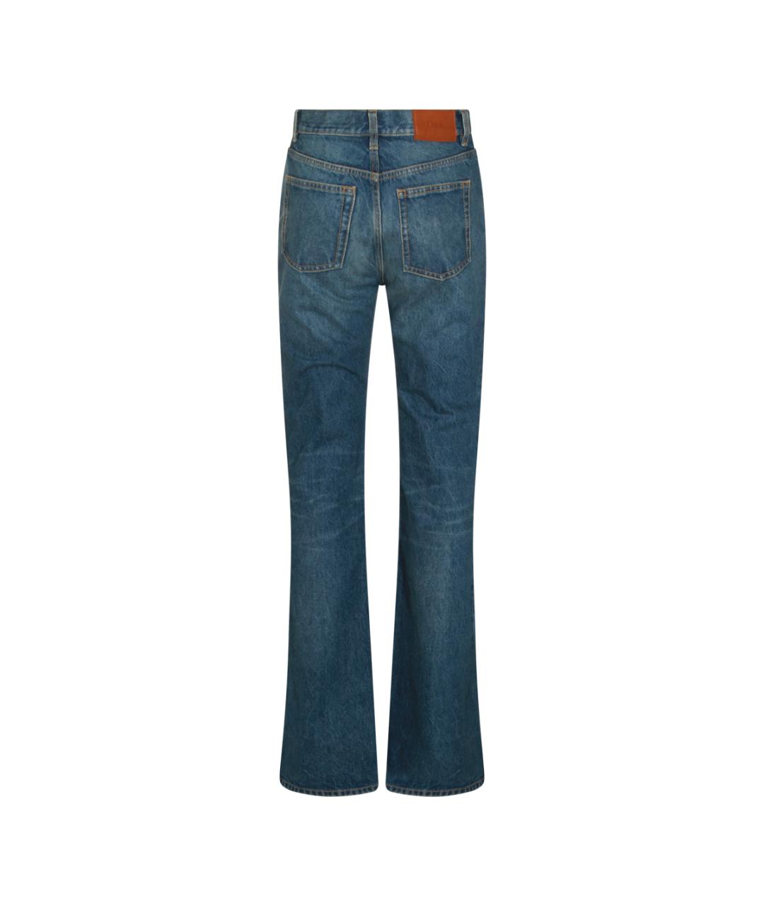 CHLOE Синие хлопковые джинсы клеш, фото 2