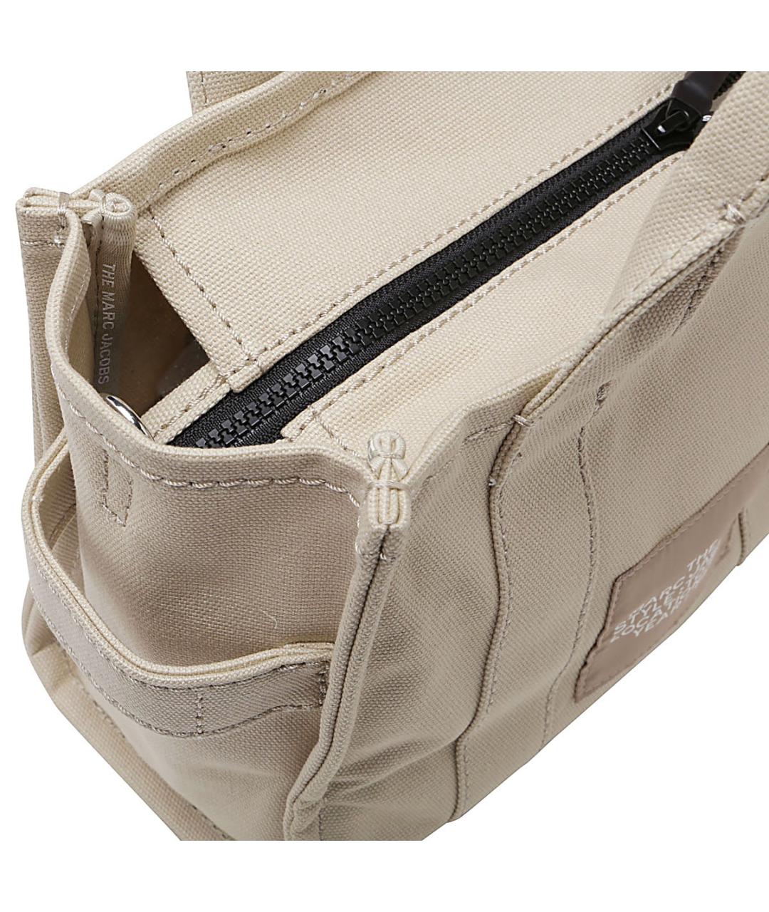 MARC JACOBS Бежевая хлопковая сумка тоут, фото 4