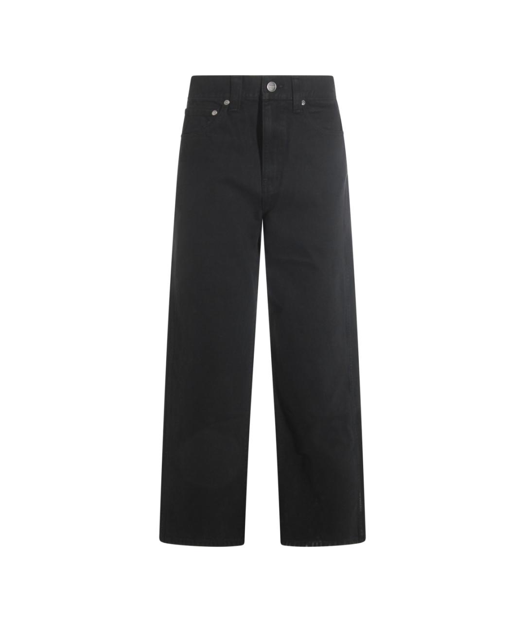 KHAITE Черные хлопковые прямые джинсы, фото 1