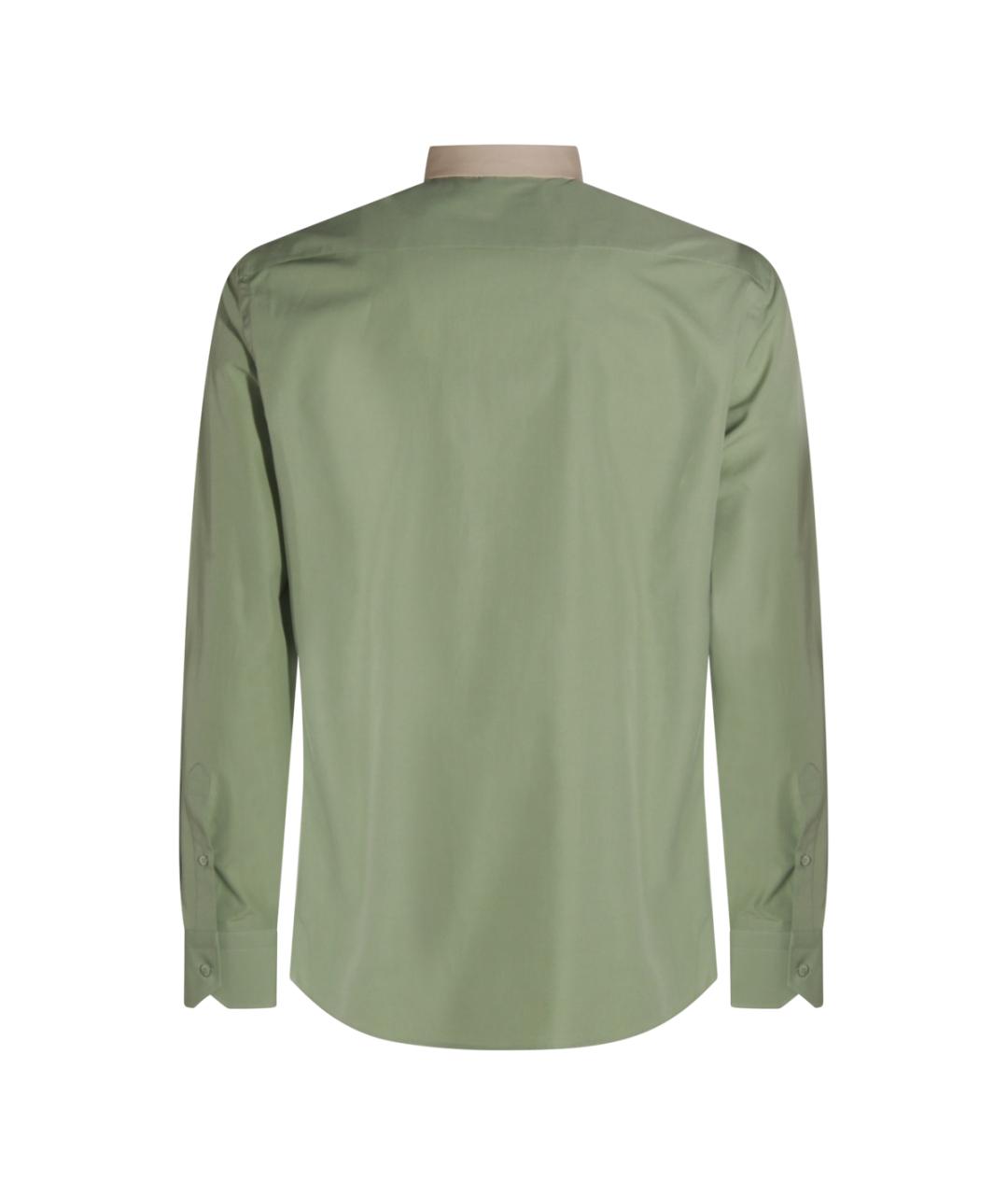 FENDI Зеленая хлопковая классическая рубашка, фото 2