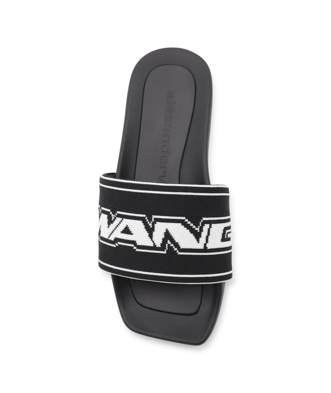 ALEXANDER WANG Черные шлепанцы, фото 4