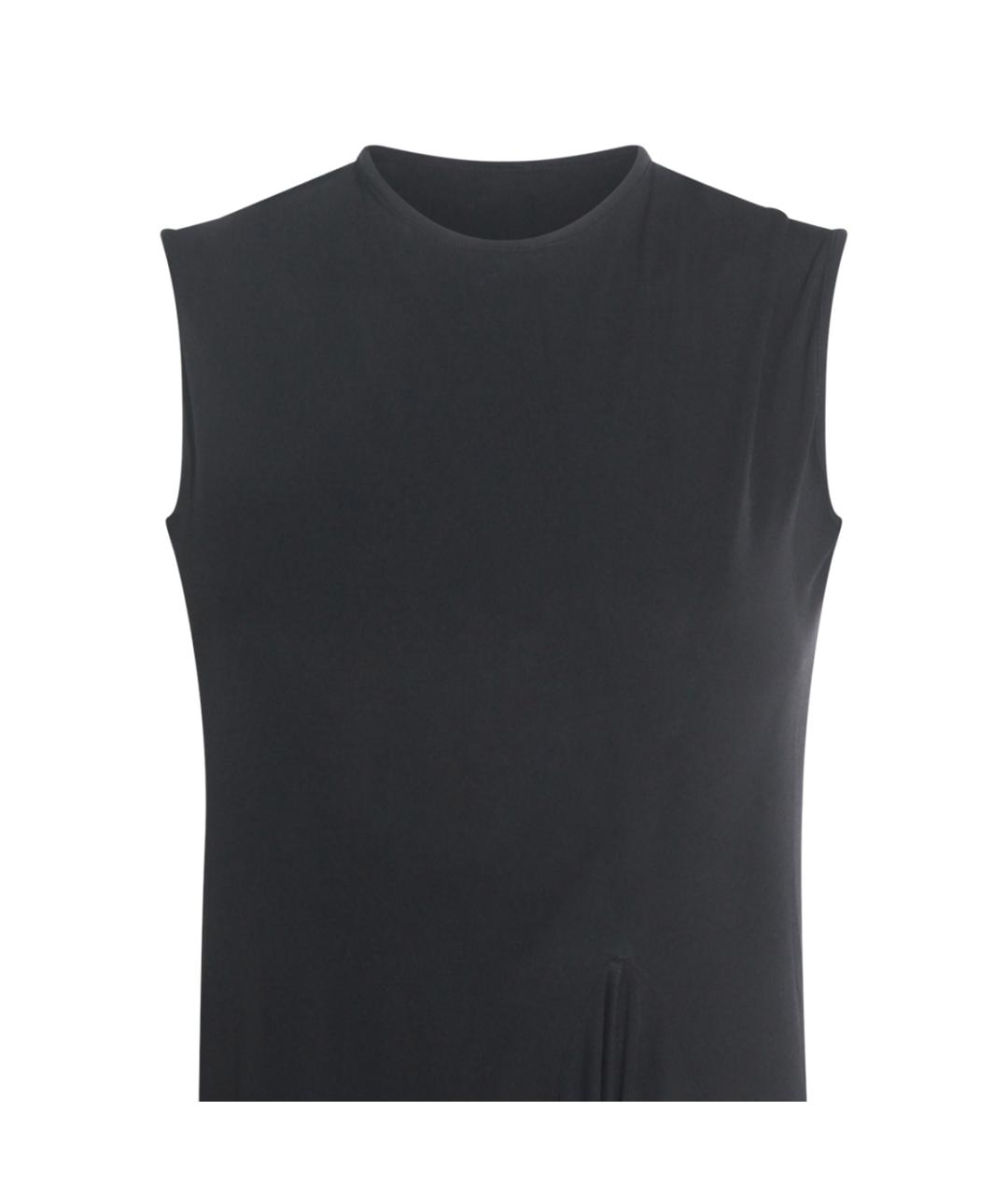 BALENCIAGA Черное вискозное повседневное платье, фото 3