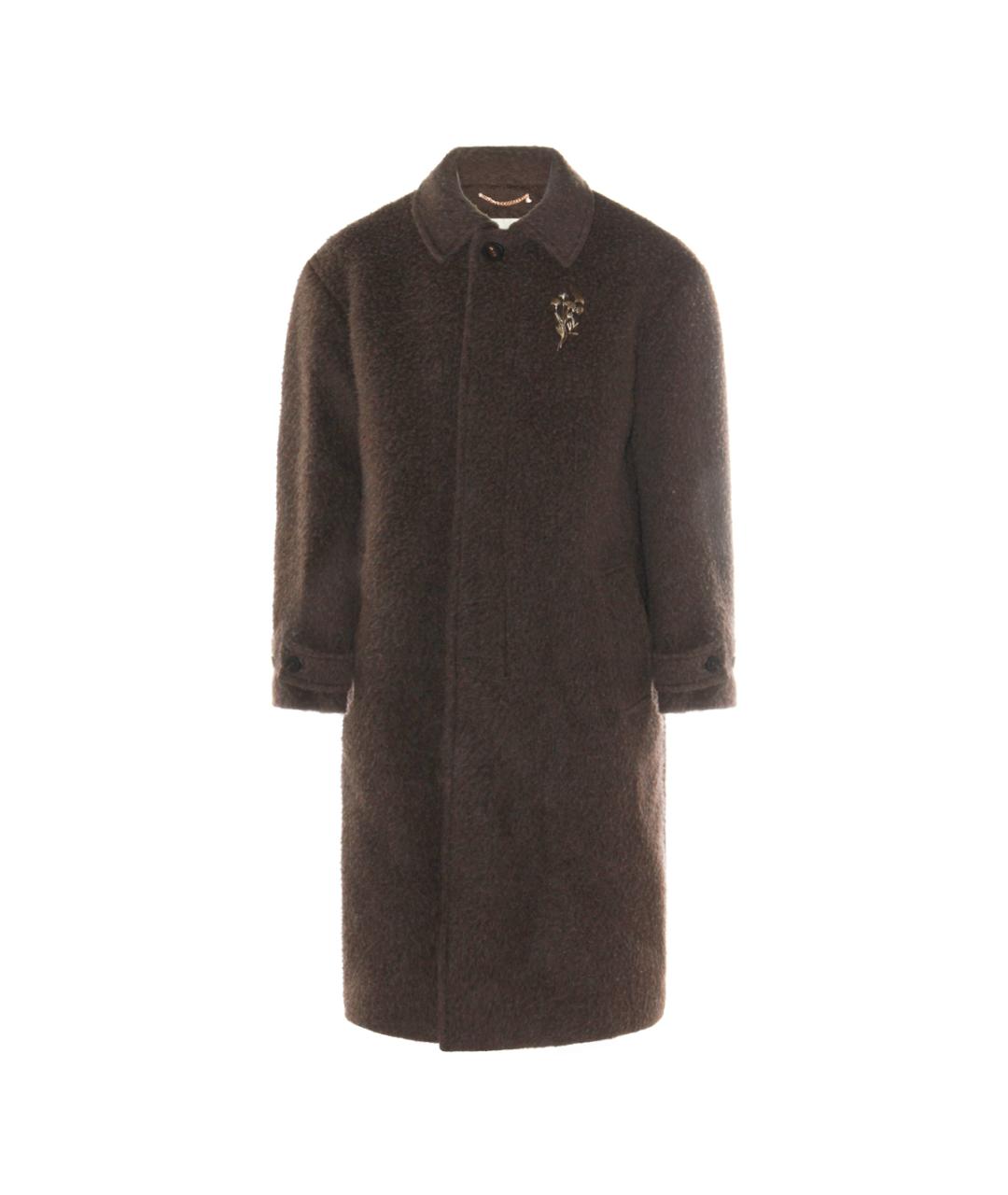 GOLDEN GOOSE DELUXE BRAND Коричневое хлопковое пальто, фото 1