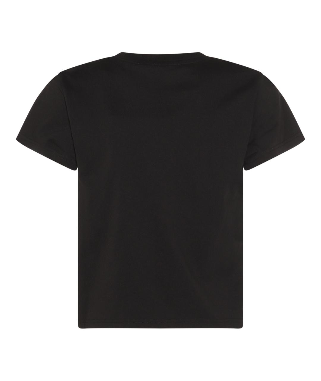 ALEXANDER WANG Черная хлопковая футболка, фото 2
