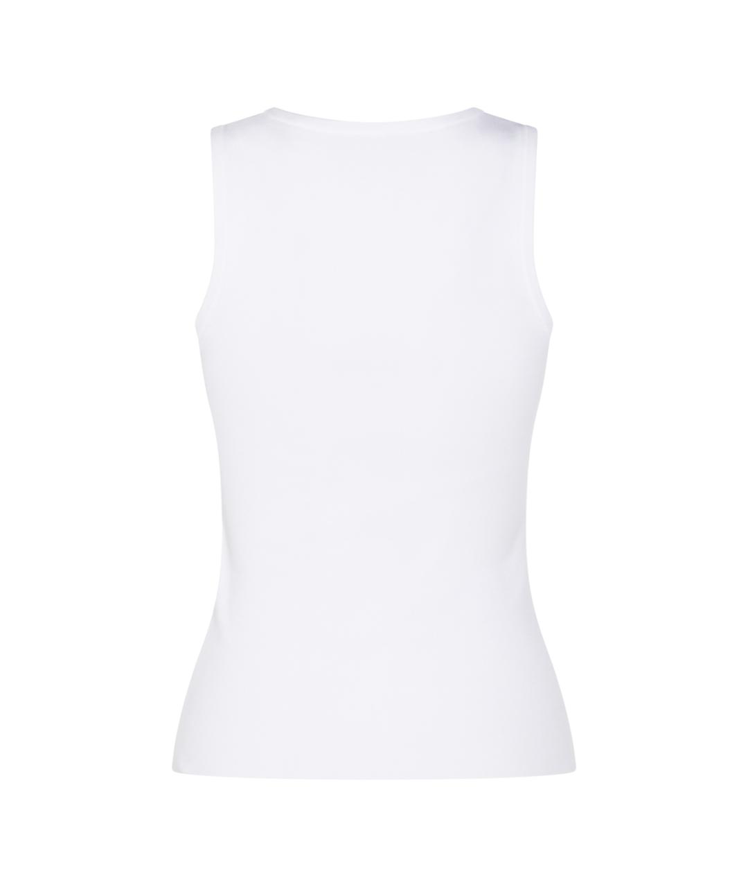 BALENCIAGA Белая вискозная майка, фото 2