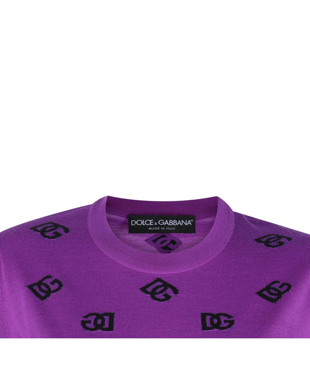 DOLCE&GABBANA Фиолетовый шерстяной джемпер / свитер, фото 3
