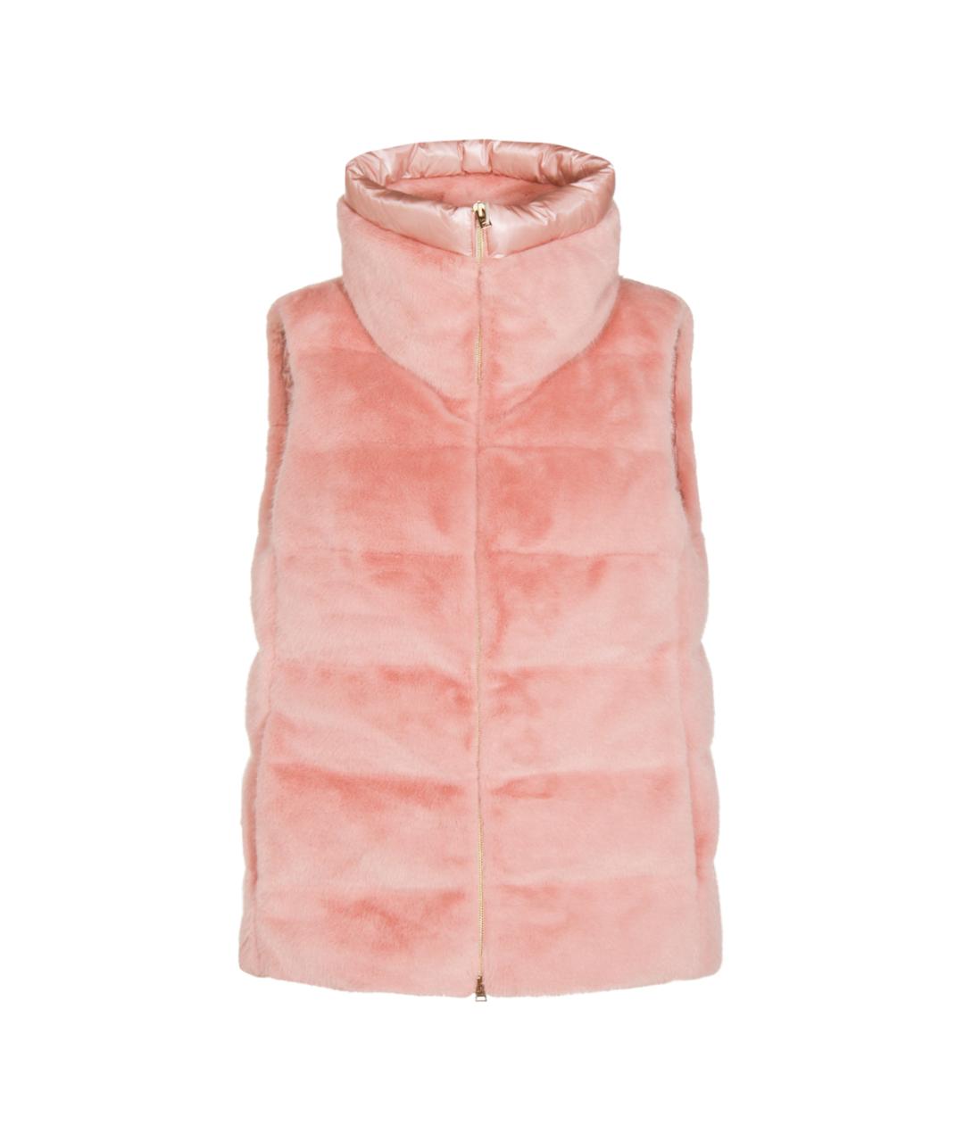 HERNO Розовый полиэстеровый жилет, фото 1