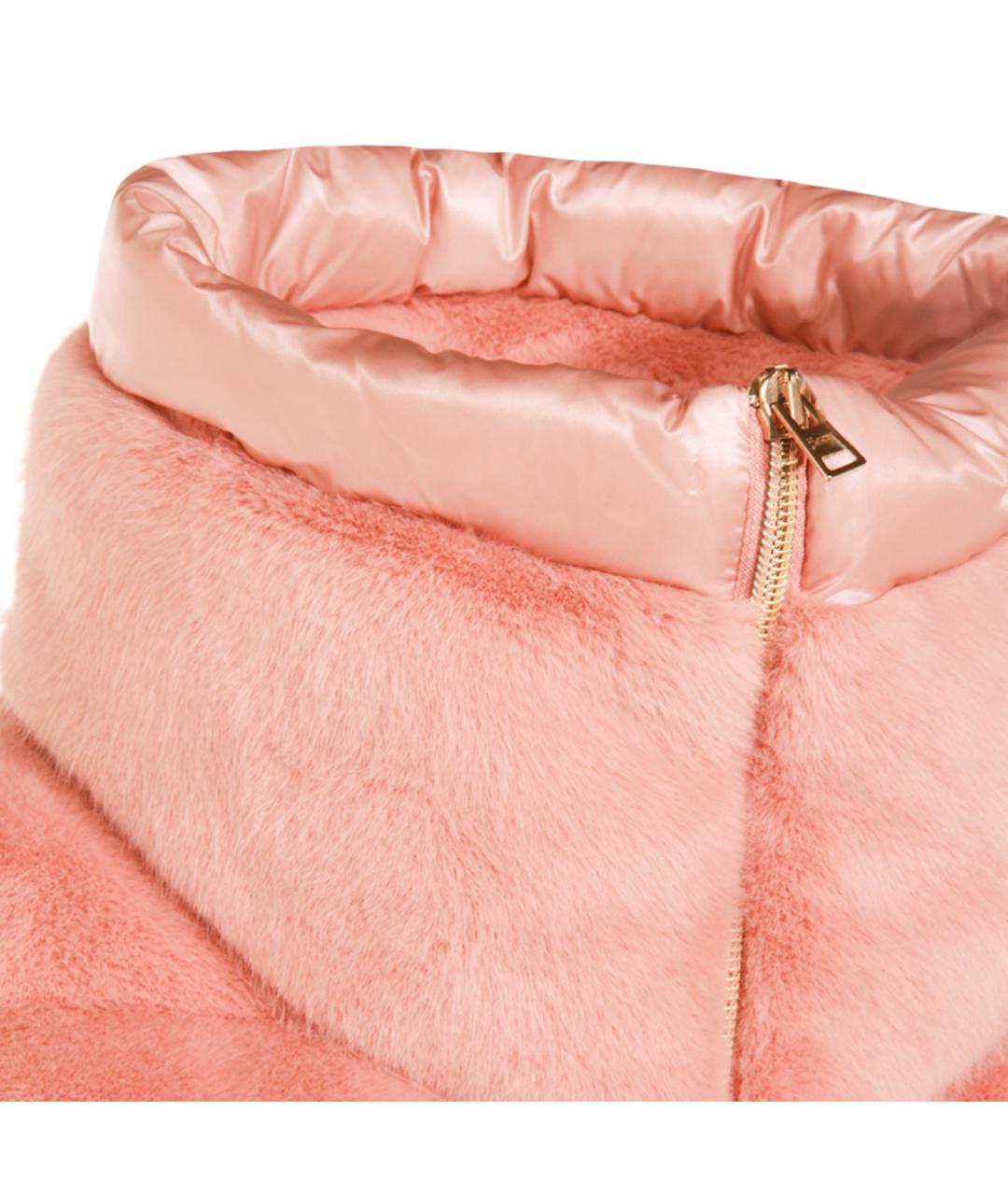 HERNO Розовый полиэстеровый жилет, фото 4