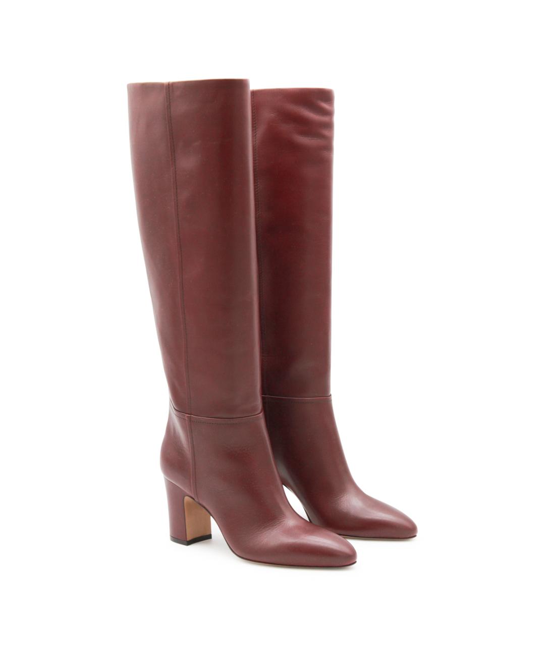 PARIS TEXAS Коричневые кожаные сапоги, фото 2