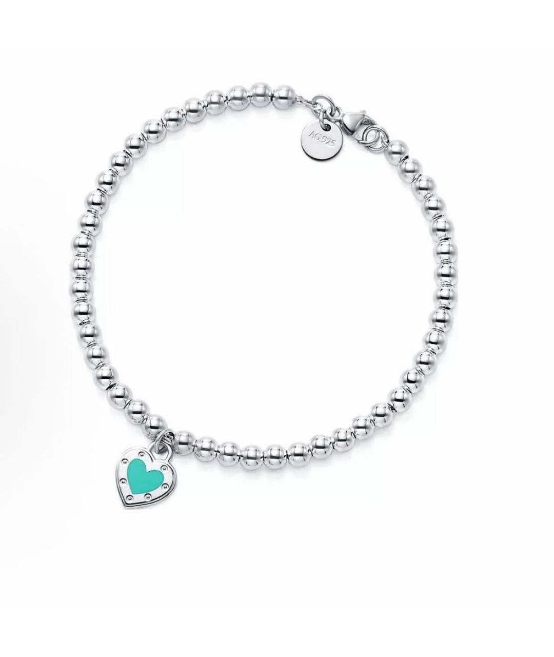TIFFANY&CO Бирюзовый серебряный браслет, фото 6