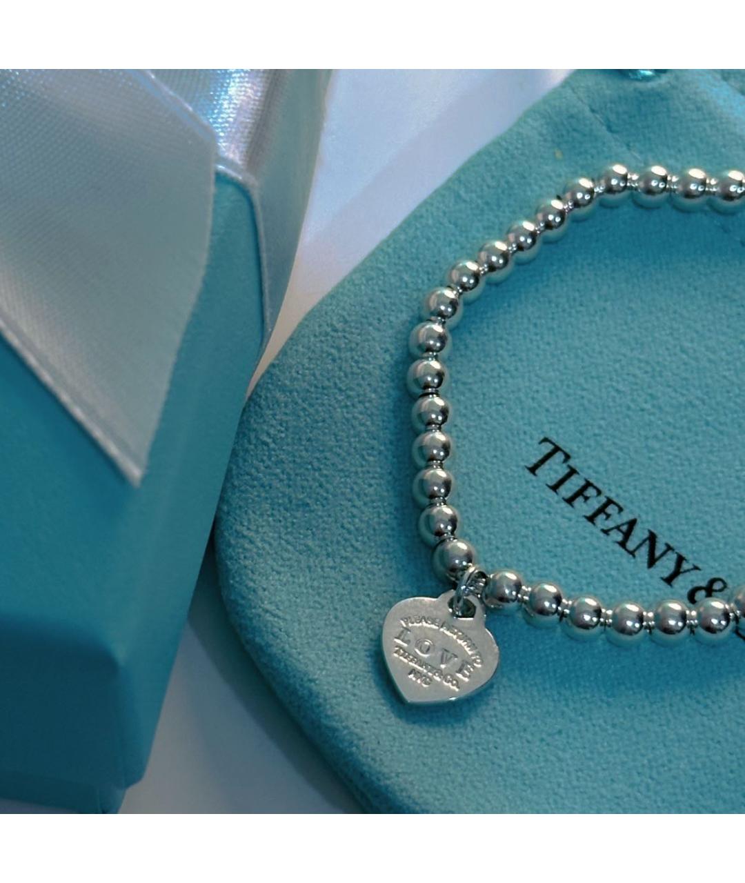 TIFFANY&CO Бирюзовый серебряный браслет, фото 4