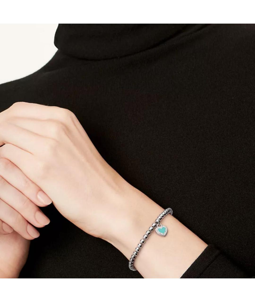 TIFFANY&CO Бирюзовый серебряный браслет, фото 2