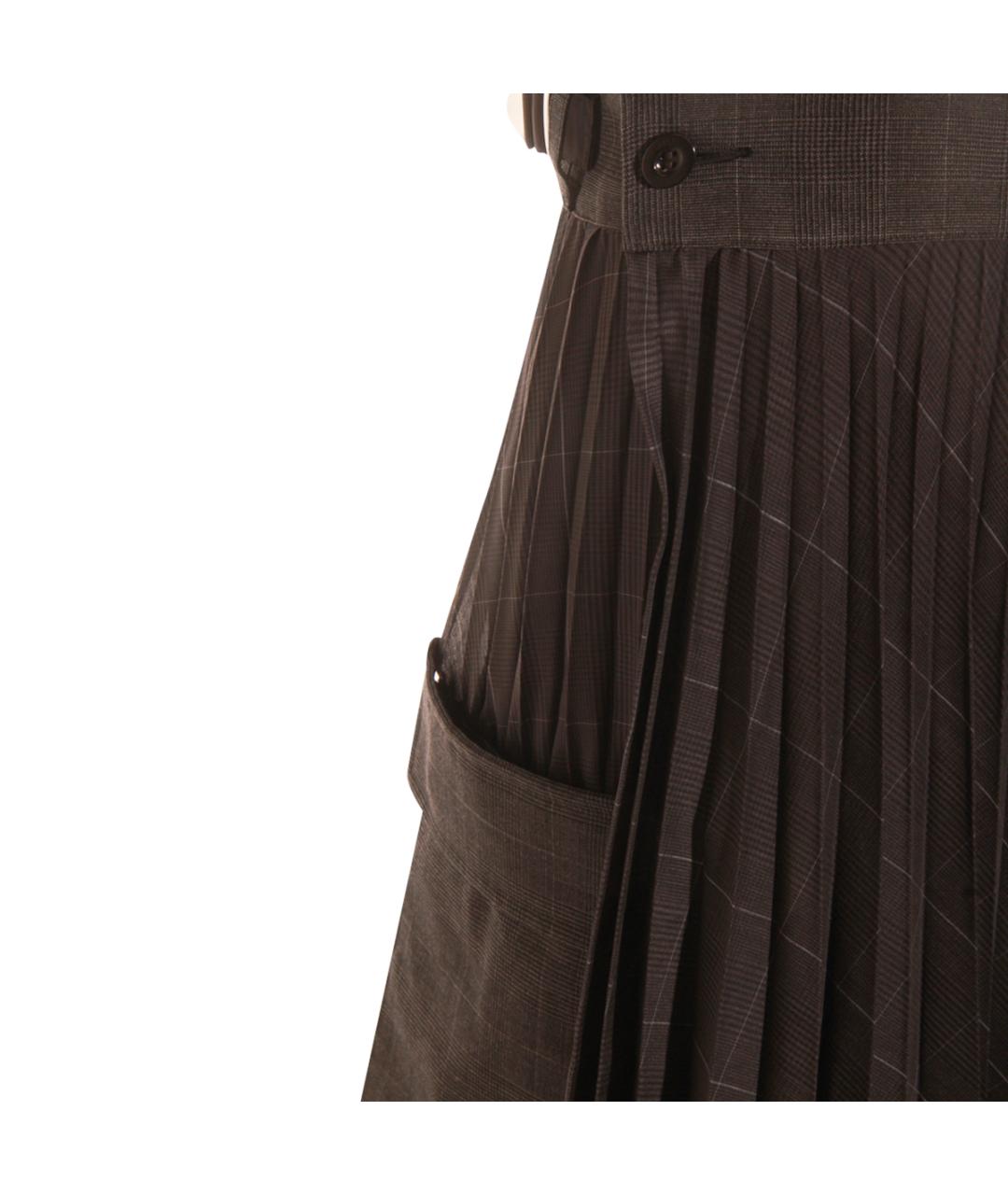 SACAI Серая юбка миди, фото 3