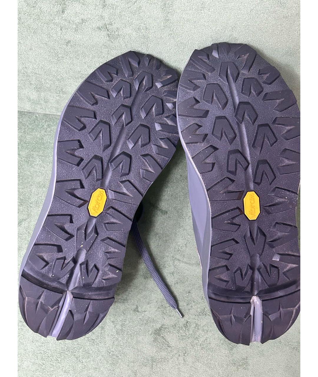 OFFICINE CREATIVE Серые кожаные кроссовки, фото 7