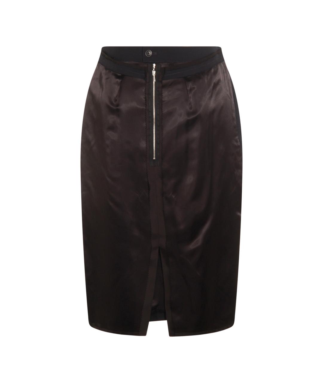 MAISON MARGIELA Темно-синяя юбка миди, фото 2