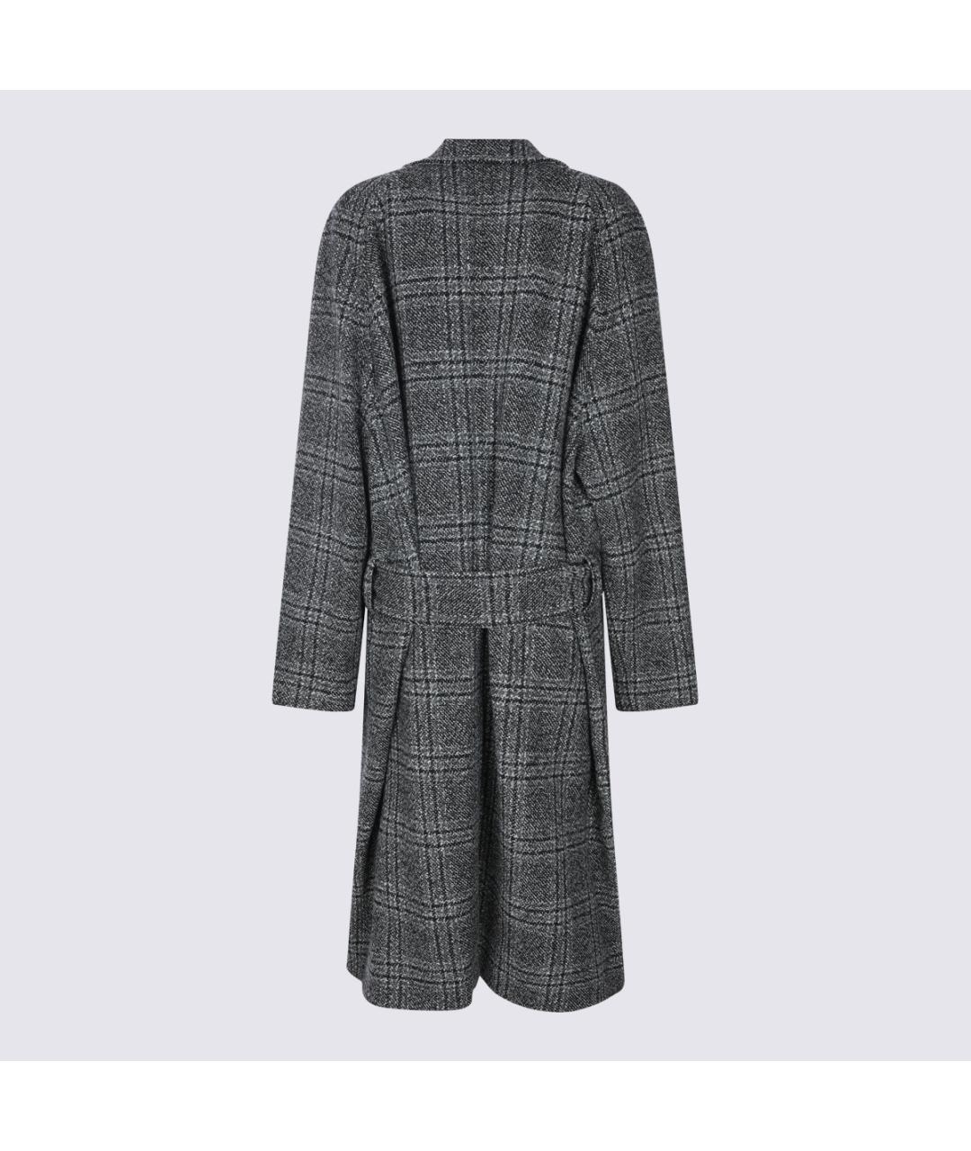 BALENCIAGA Антрацитовое шерстяное пальто, фото 3