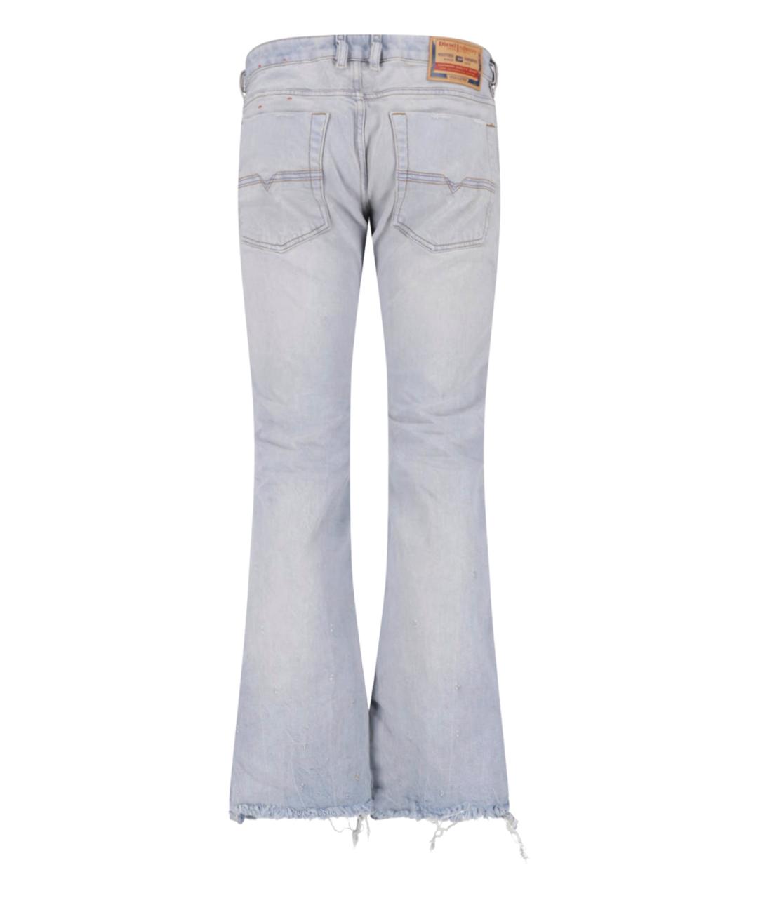 DIESEL Синие хлопковые прямые джинсы, фото 2