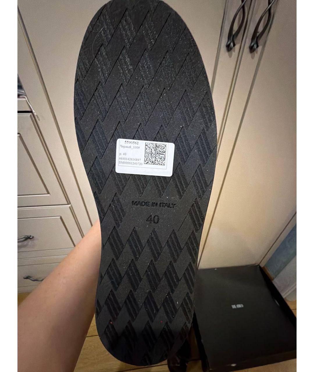 THE ATTICO Черные кожаные ботинки, фото 6