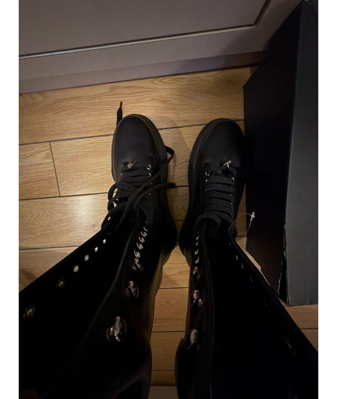 THE ATTICO Черные кожаные ботинки, фото 3