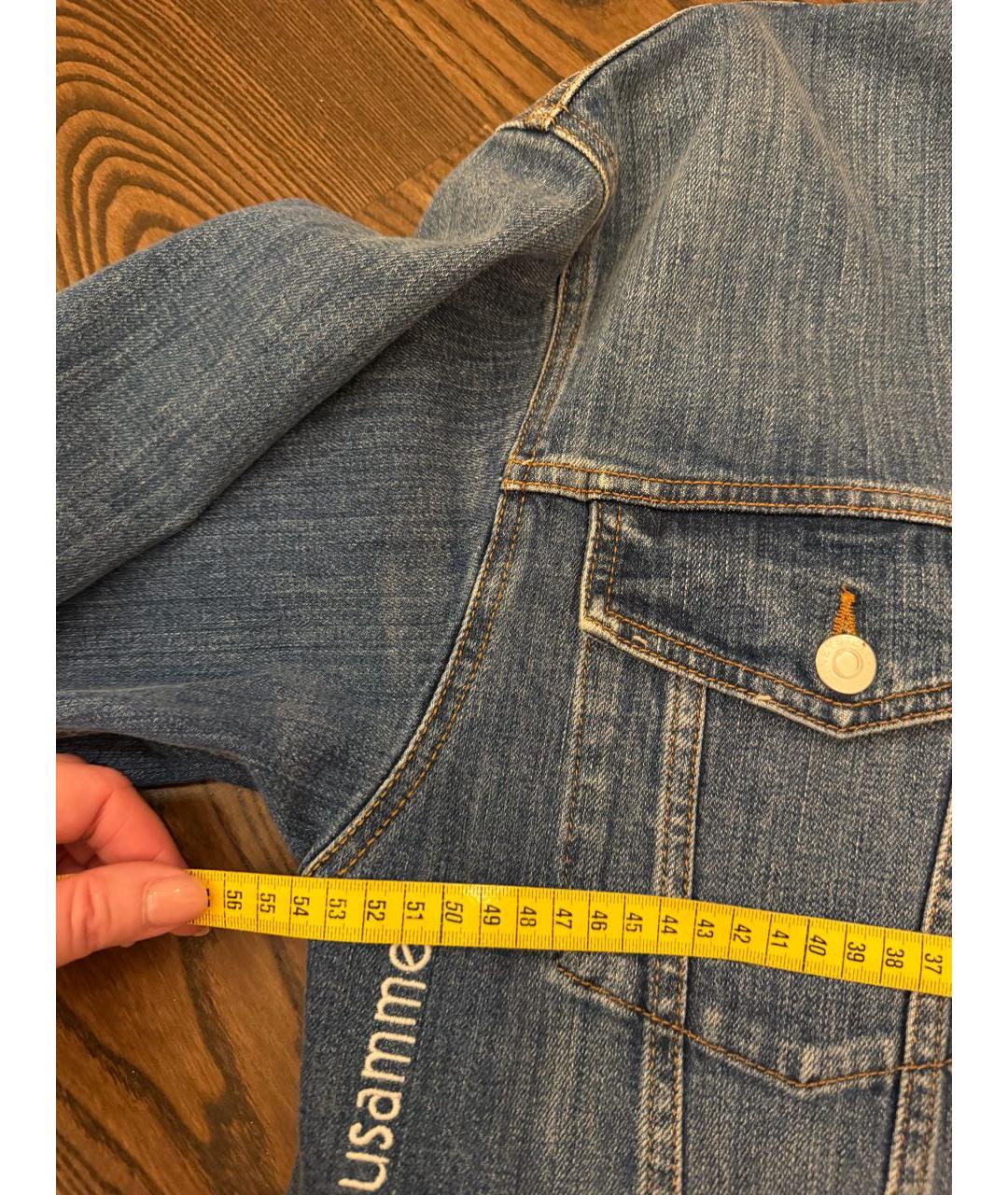 STELLA MCCARTNEY Синяя хлопковая куртка, фото 5