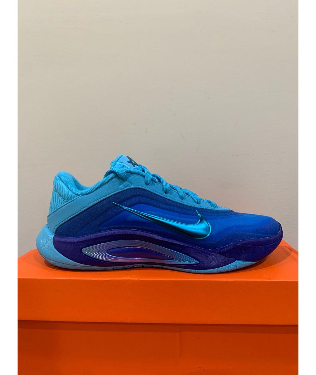 NIKE Синие текстильные кроссовки, фото 5