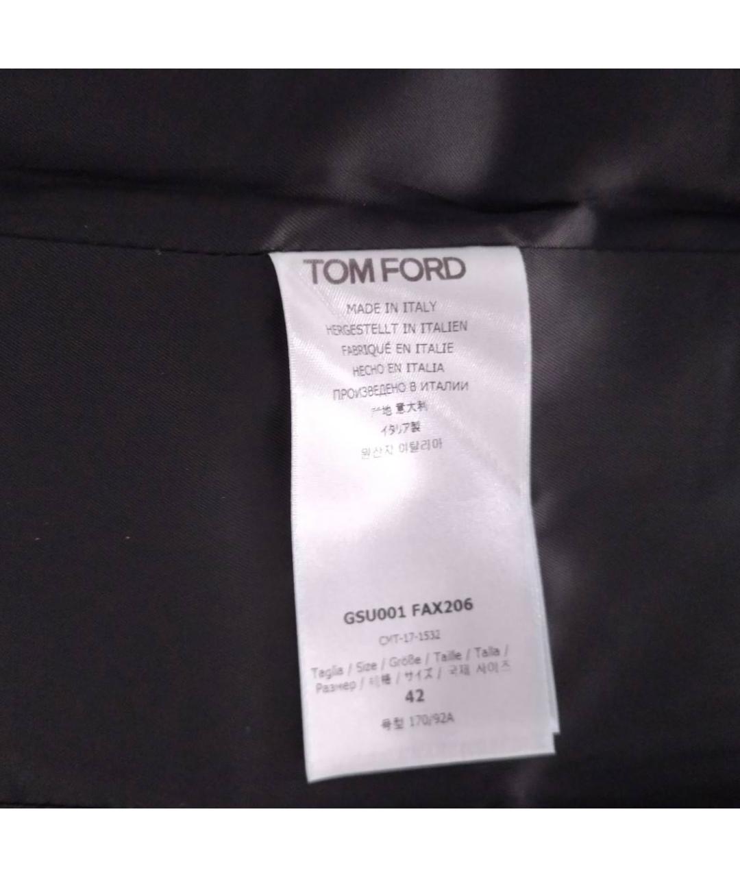 TOM FORD Черная юбка миди, фото 6