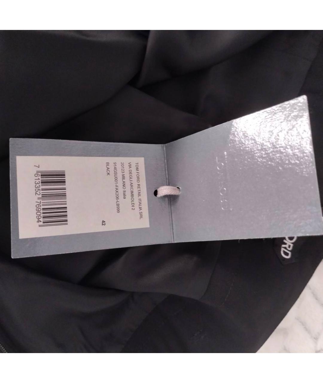 TOM FORD Черная юбка миди, фото 4