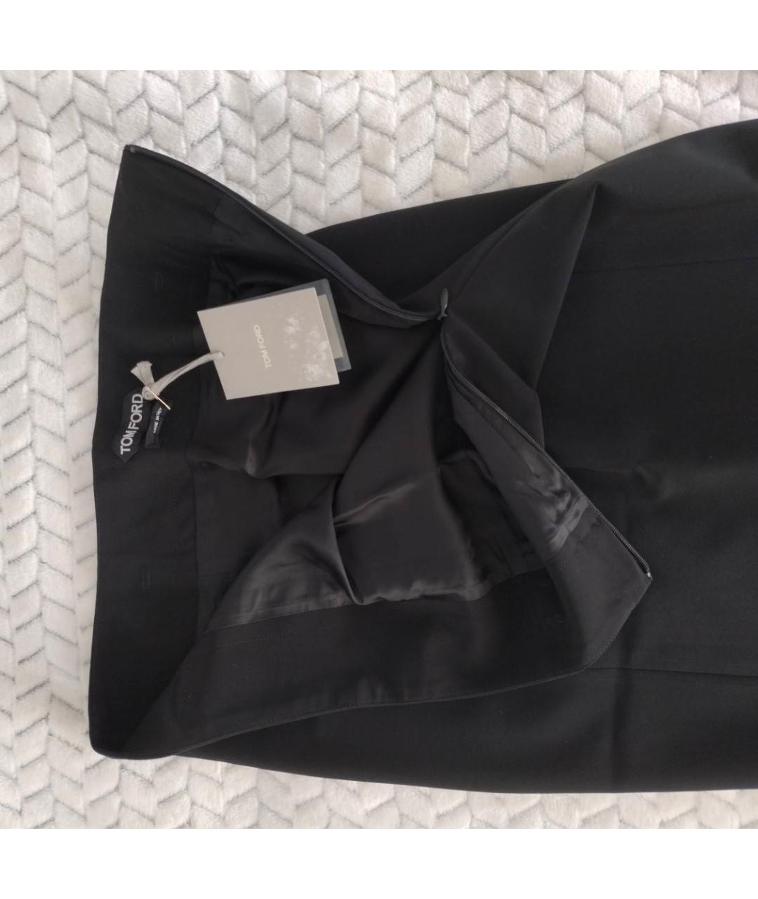 TOM FORD Черная юбка миди, фото 3