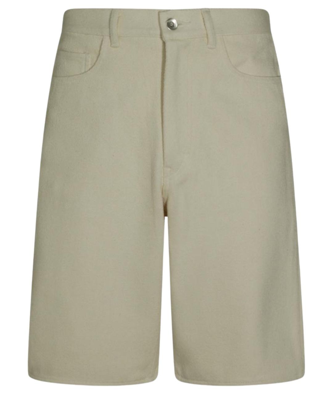 AURALEE Бежевые шелковые шорты, фото 1