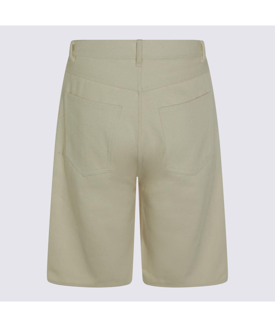 AURALEE Бежевые шелковые шорты, фото 2