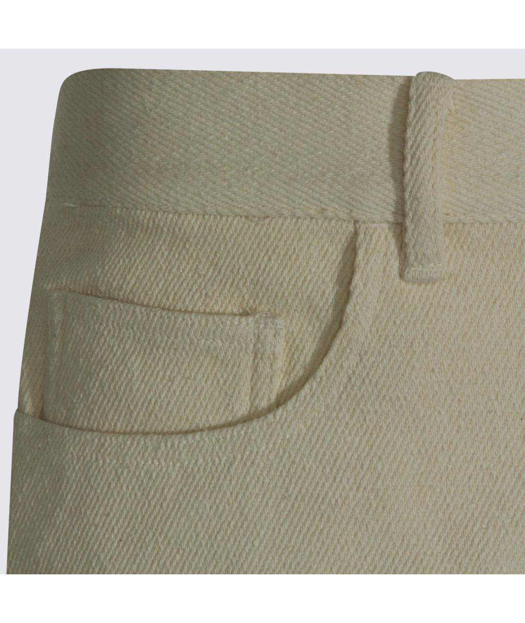 AURALEE Бежевые шелковые шорты, фото 3