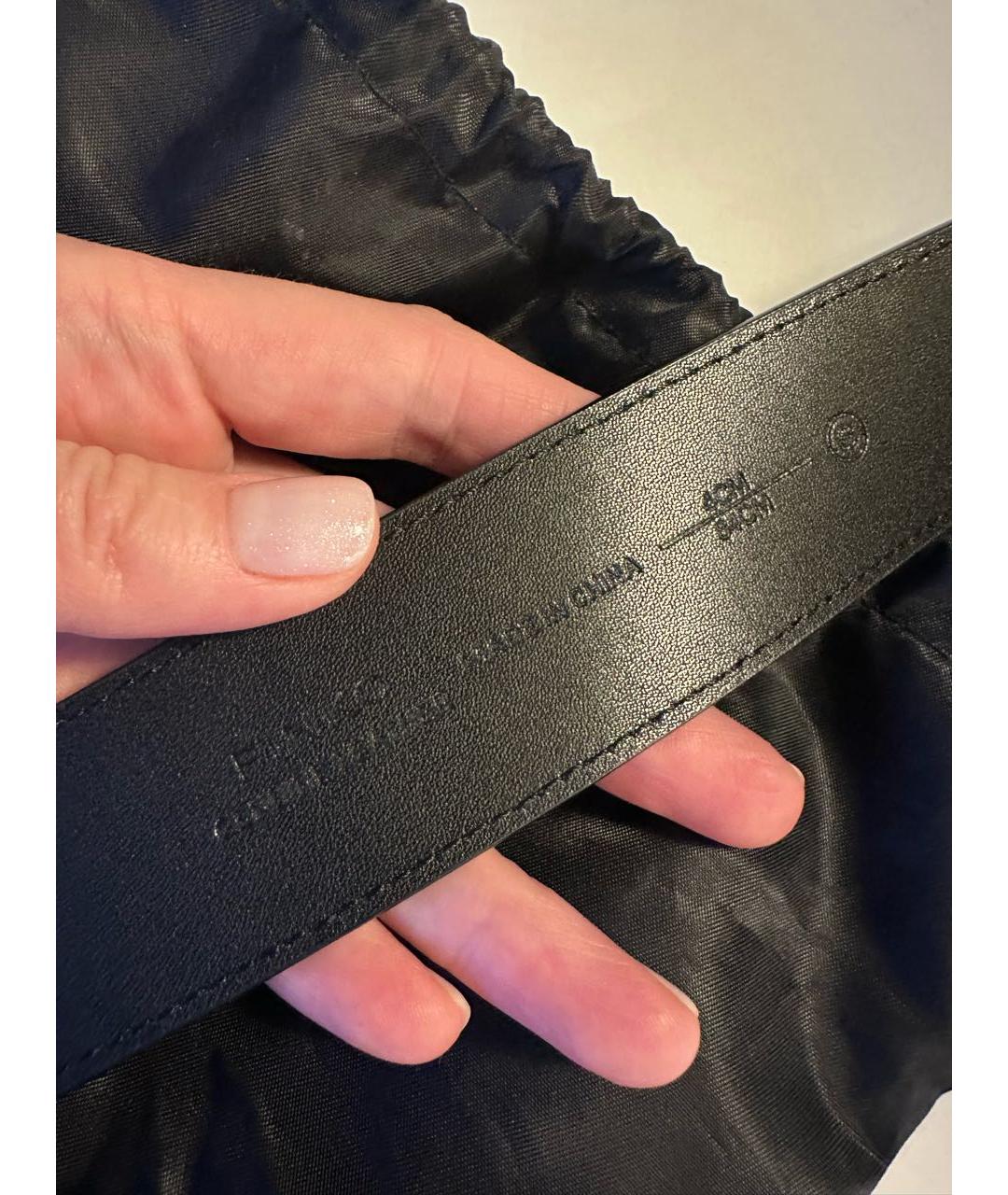 PINKO Черный кожаный ремень, фото 3