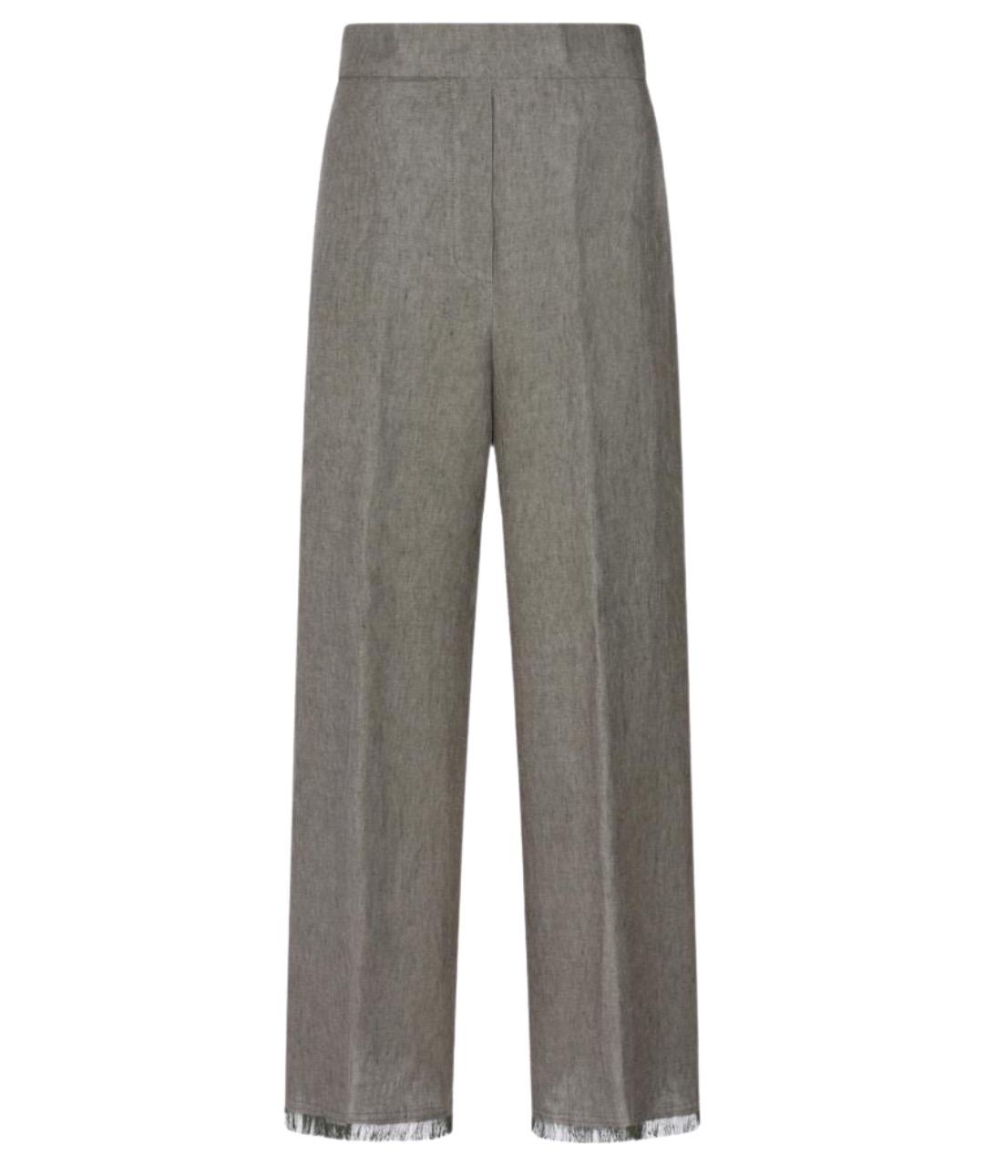 ANTONELLI FIRENZE Хаки прямые брюки, фото 1