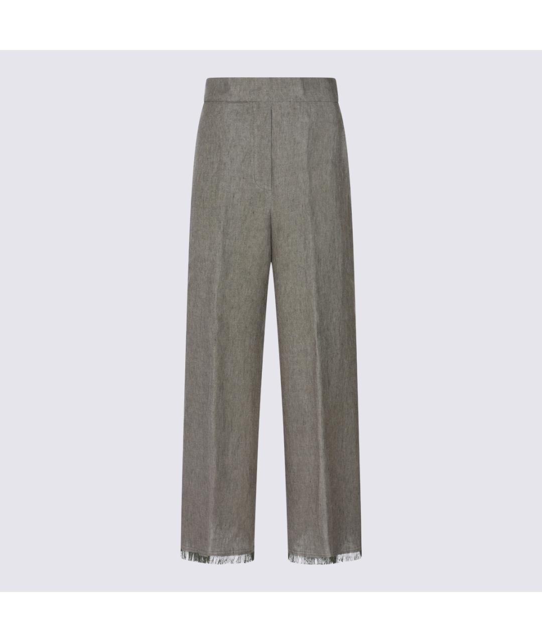 ANTONELLI FIRENZE Хаки прямые брюки, фото 3