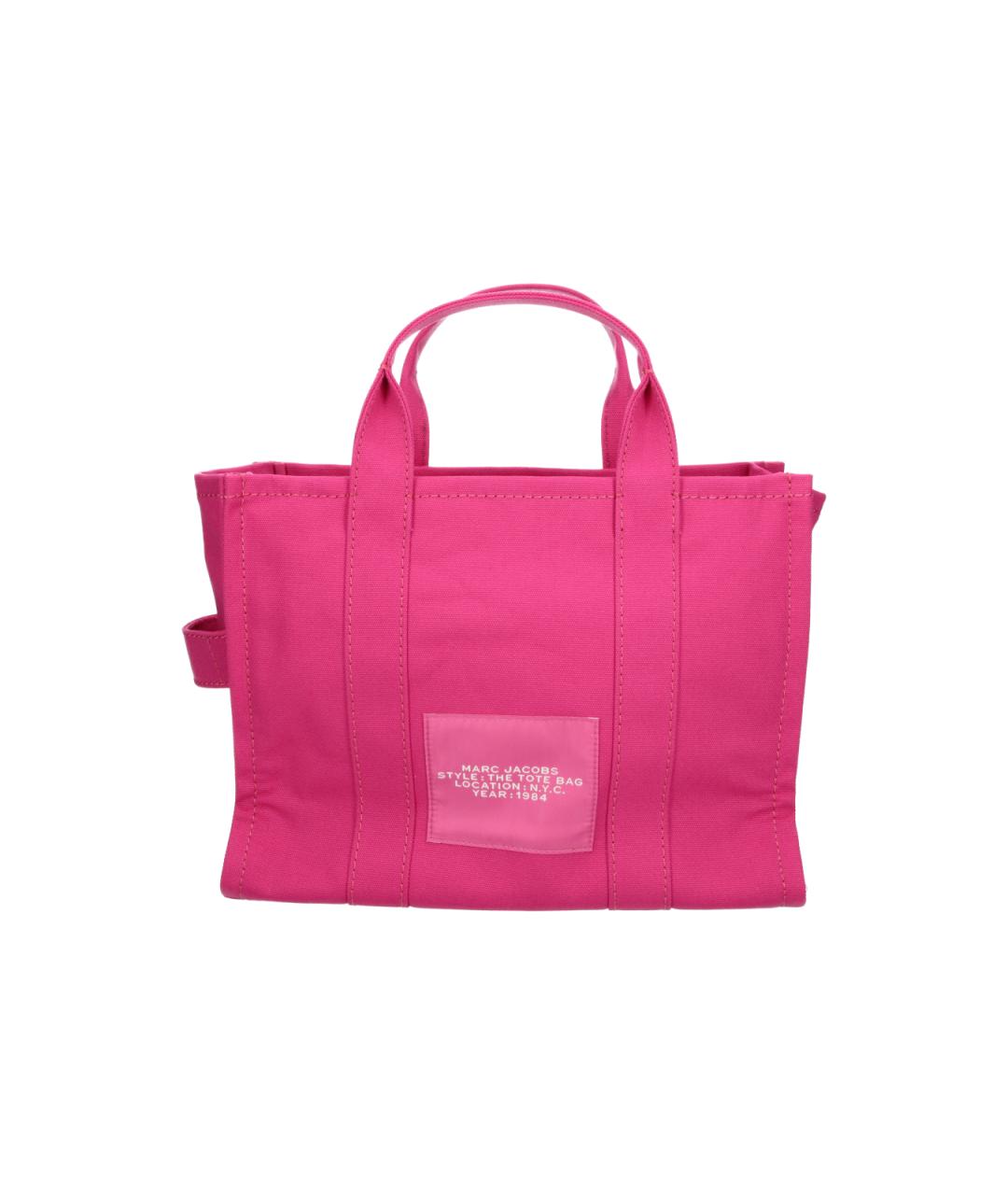 MARC JACOBS Розовая хлопковая сумка через плечо, фото 3