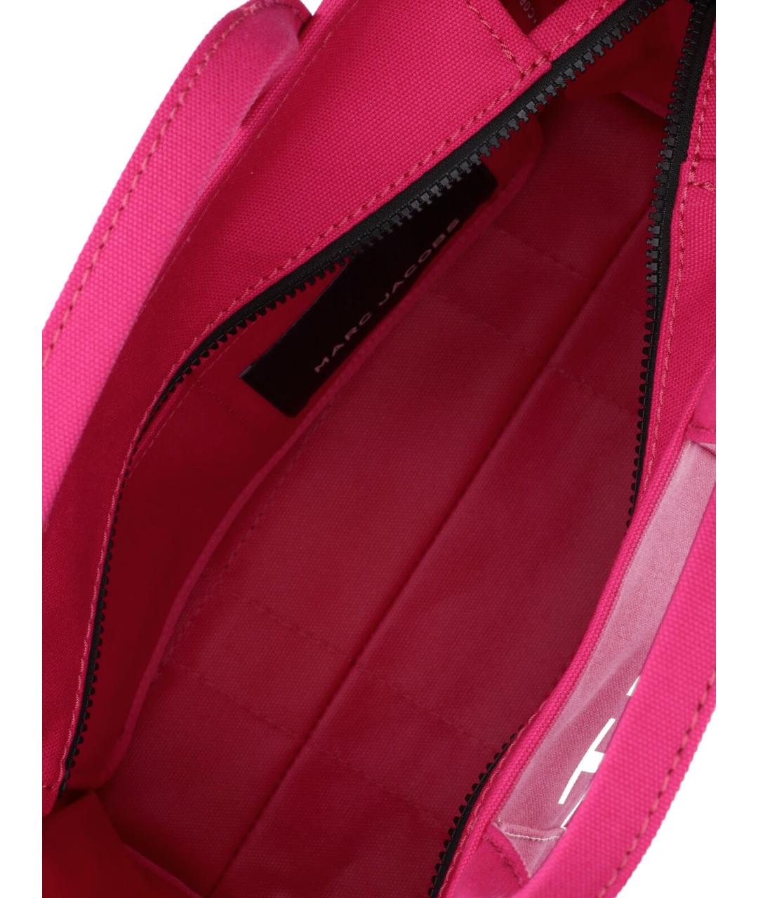 MARC JACOBS Розовая хлопковая сумка через плечо, фото 4