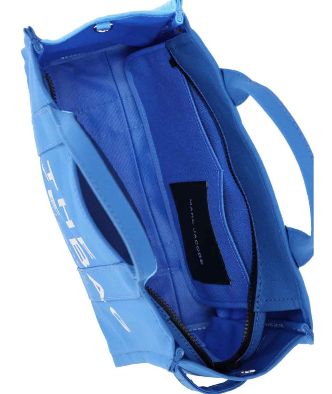 MARC JACOBS Синяя хлопковая сумка тоут, фото 4